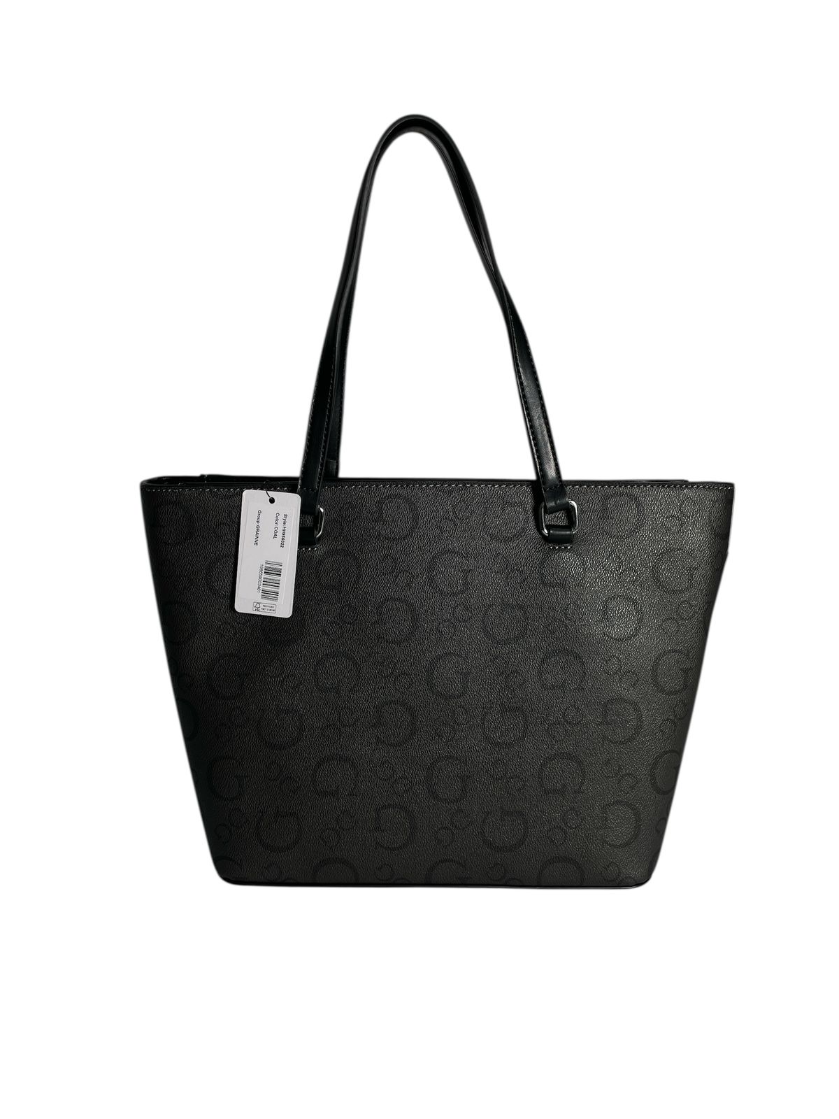 Bolsa Guess Negra con Monograma Grabado