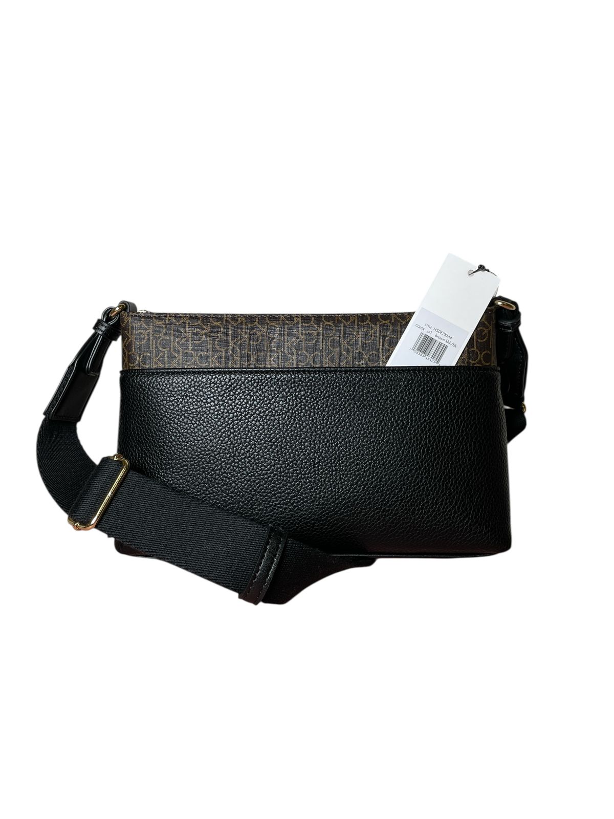 Bolso Calvin Klein Monogram Negro – Elegancia minimalista
