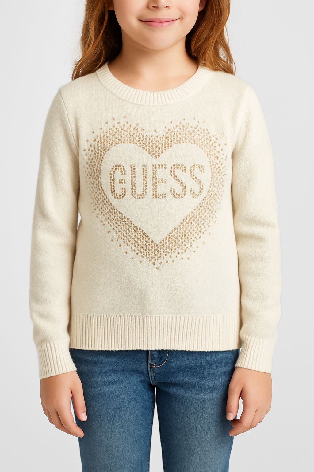 sueter guess blanco niña 7