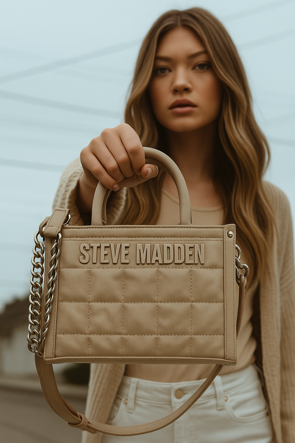 Set de Bolsas Steve Madden con Diseño Acolchado - Correas Ajustables