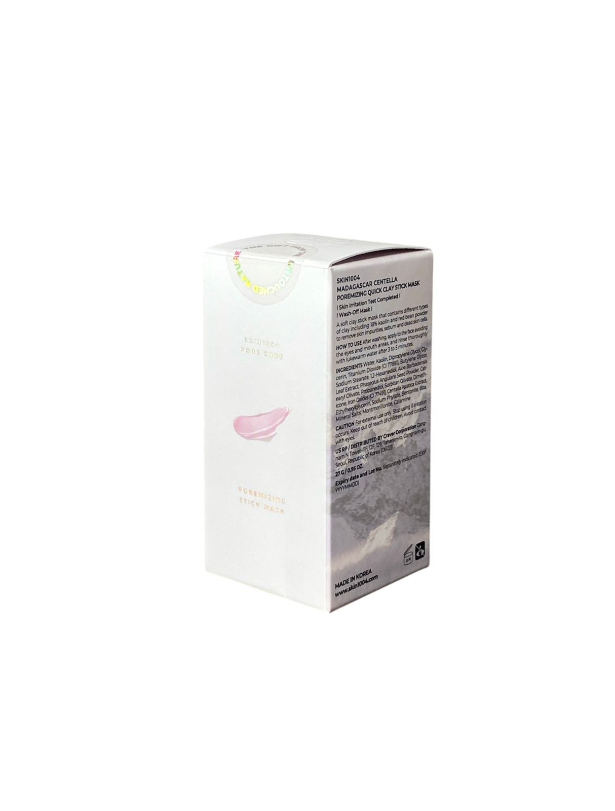 Skin1004 Madagascar Centella Poremizing Quick Clay Stick Mask – Mascarilla de Arcilla en Barra