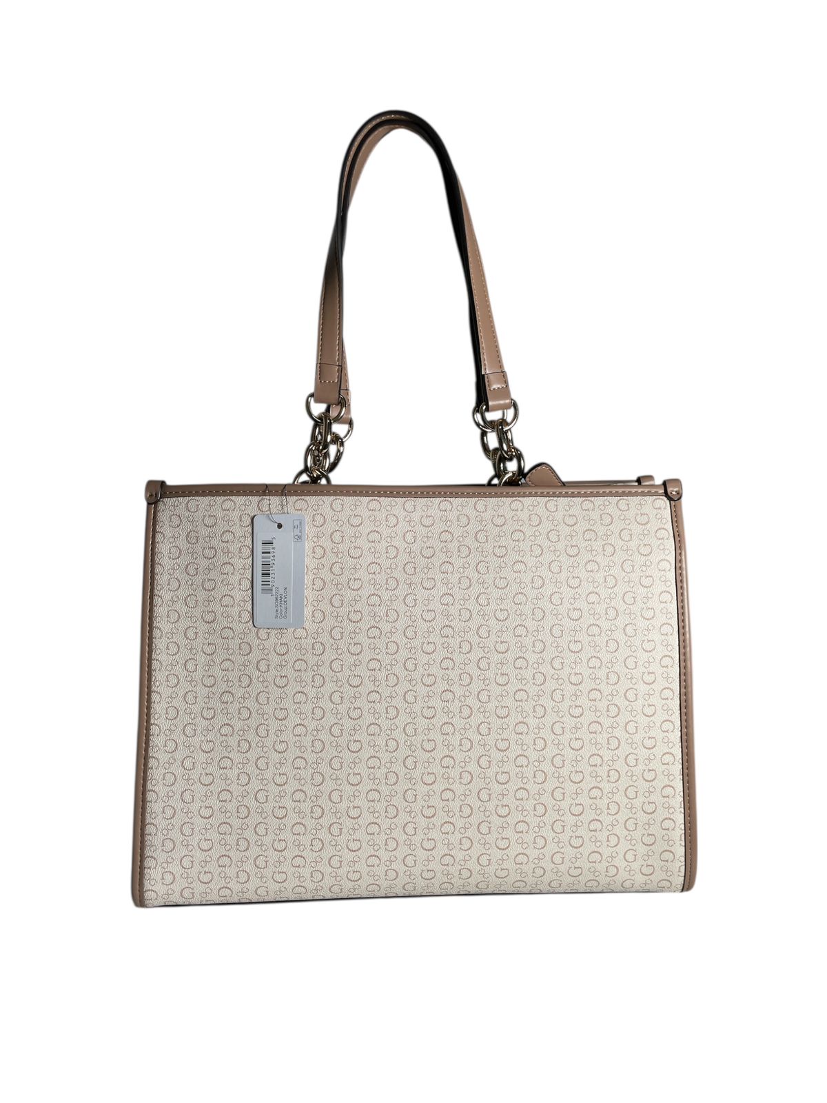 Bolsa Guess Los Ángeles Bicolor Beige y Café