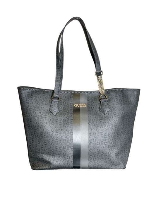 Bolsa Tote GUESS Gris con Franja Central