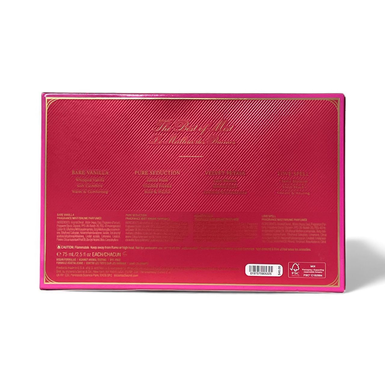 Set de Mini Body Mist Victoria’s Secret 4 Fragancias