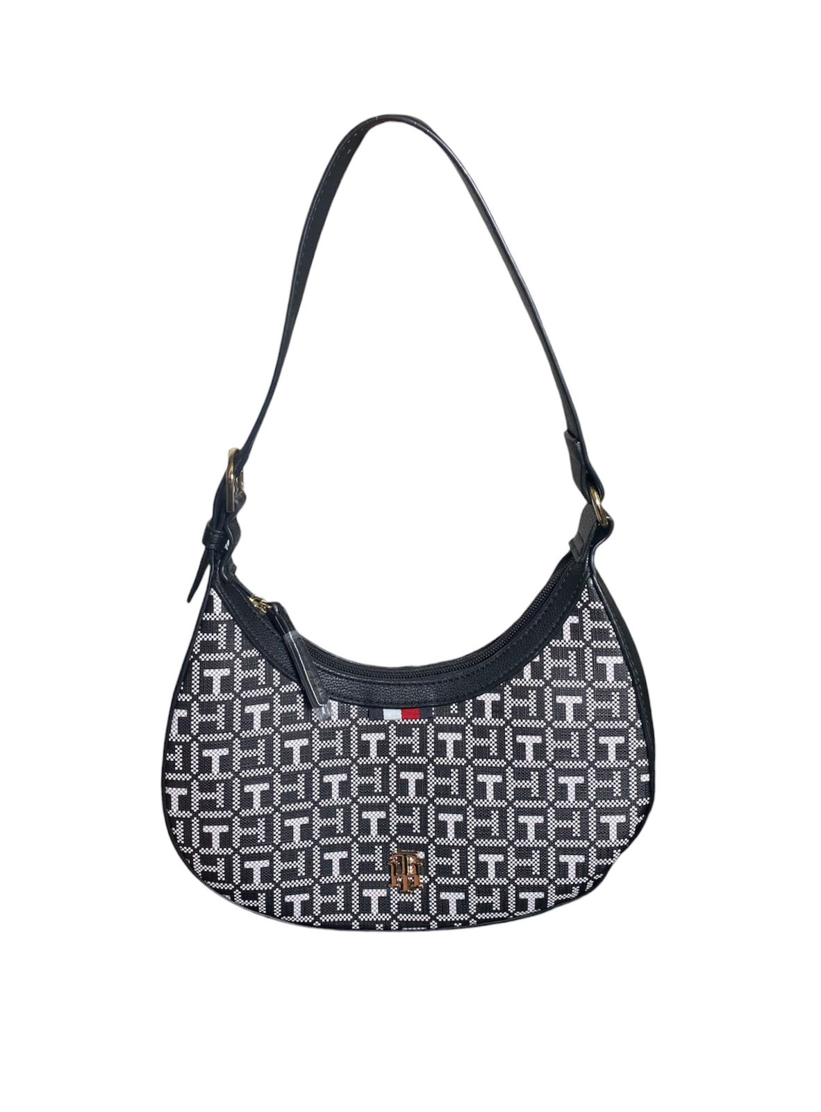Bolso Tommy Hilfiger Monograma en Blanco y Negro