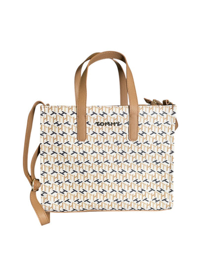 Bolsa Tote Tommy Hilfiger Beige con Monograma