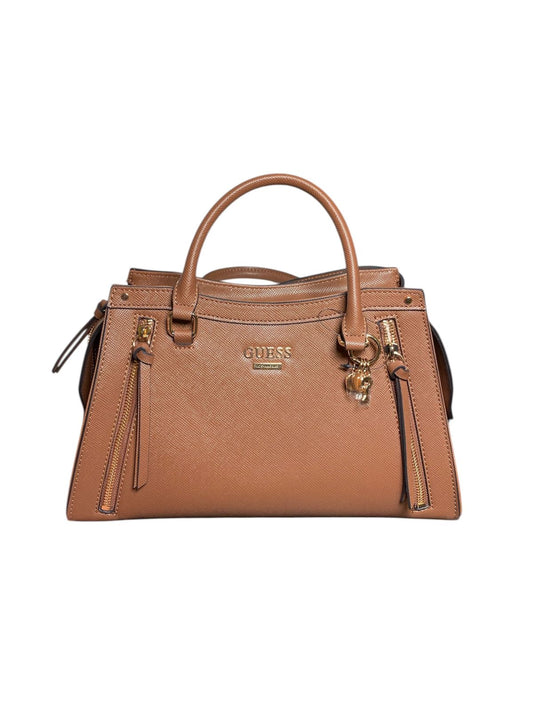 Bolsa de Mano GUESS Café con Correa Ajustable