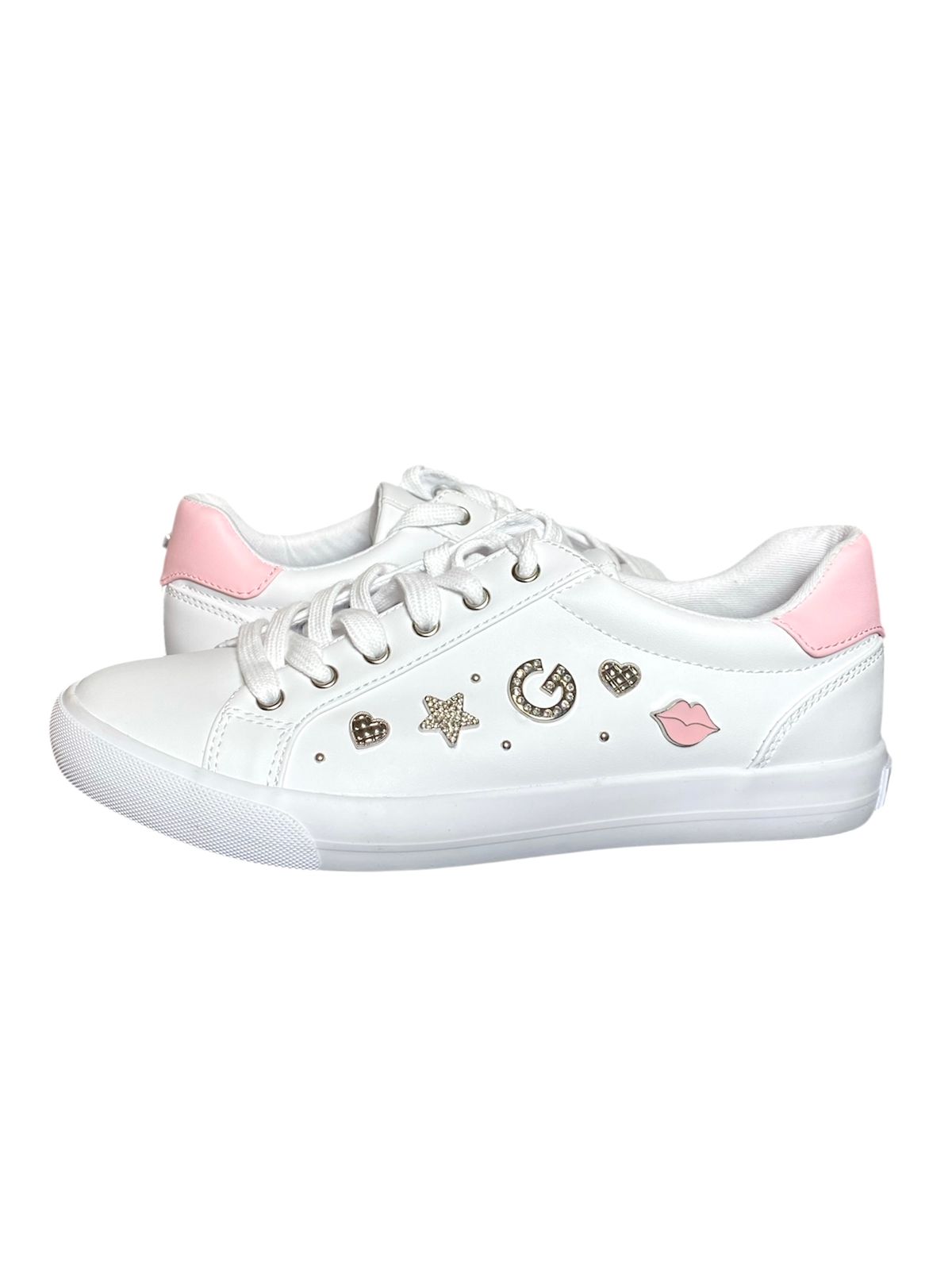 Tenis G Los Angeles para Mujer con Charms y Detalle Rosa