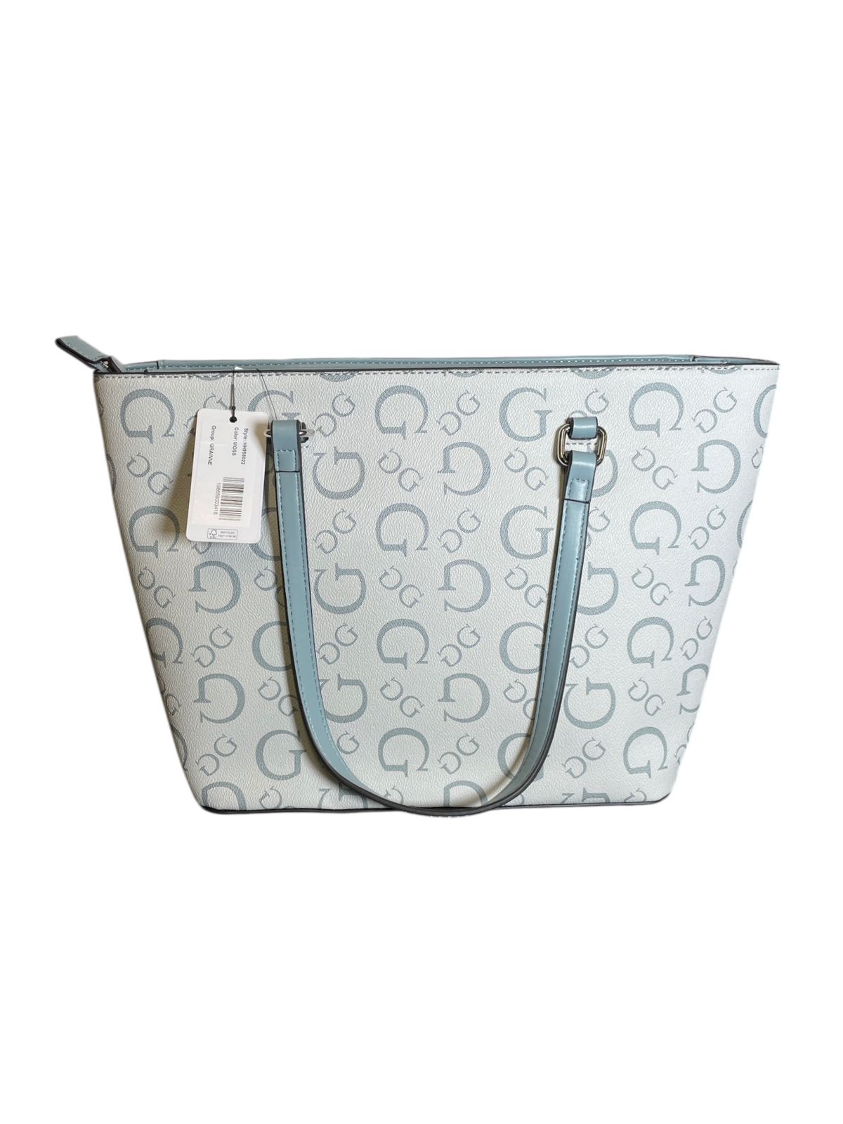 Bolsa Tote GUESS Azul Claro con Monograma