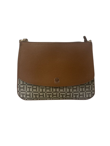 Bolso Tommy Hilfiger Original Café con Monograma – Crossbody Clásico Elegante