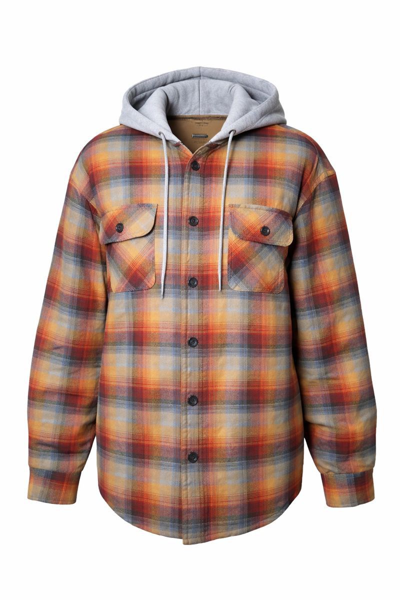 Camisa Flannel tipo Hoodie – Estilo Casual Urbano - TALLA M CABALLERO