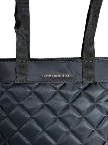 Bolsa Tote Acolchada Tommy Hilfiger Negra