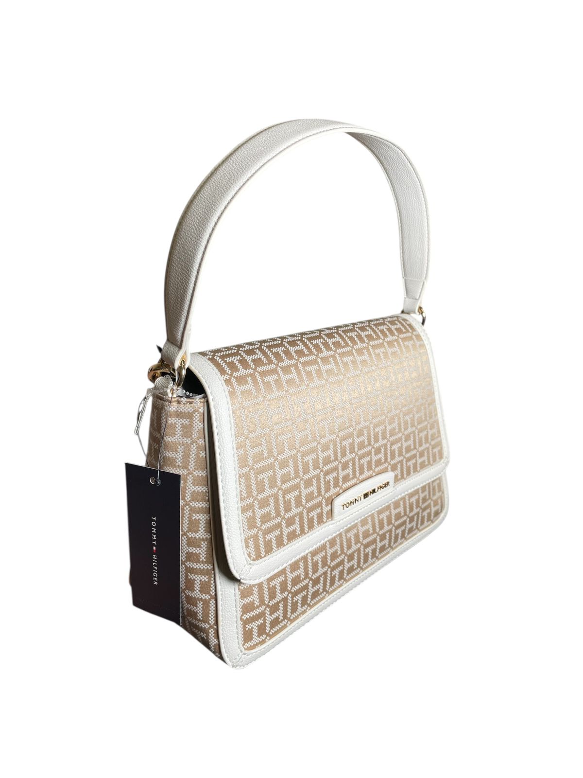 Bolso Tommy Hilfiger Beige Monogram