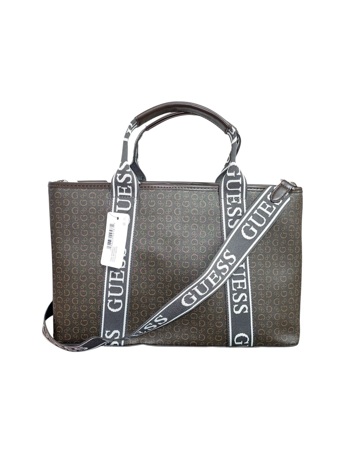 Bolsa Tote GUESS Monograma con Strap Ajustable y Mini Pouch