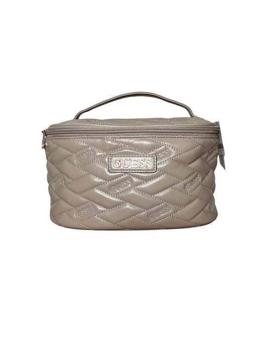 Cosmetiquera Guess Acolchada Taupe