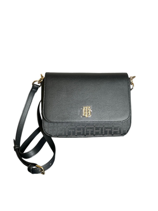 Bolsa Crossbody Tommy Hilfiger Negra con Monograma