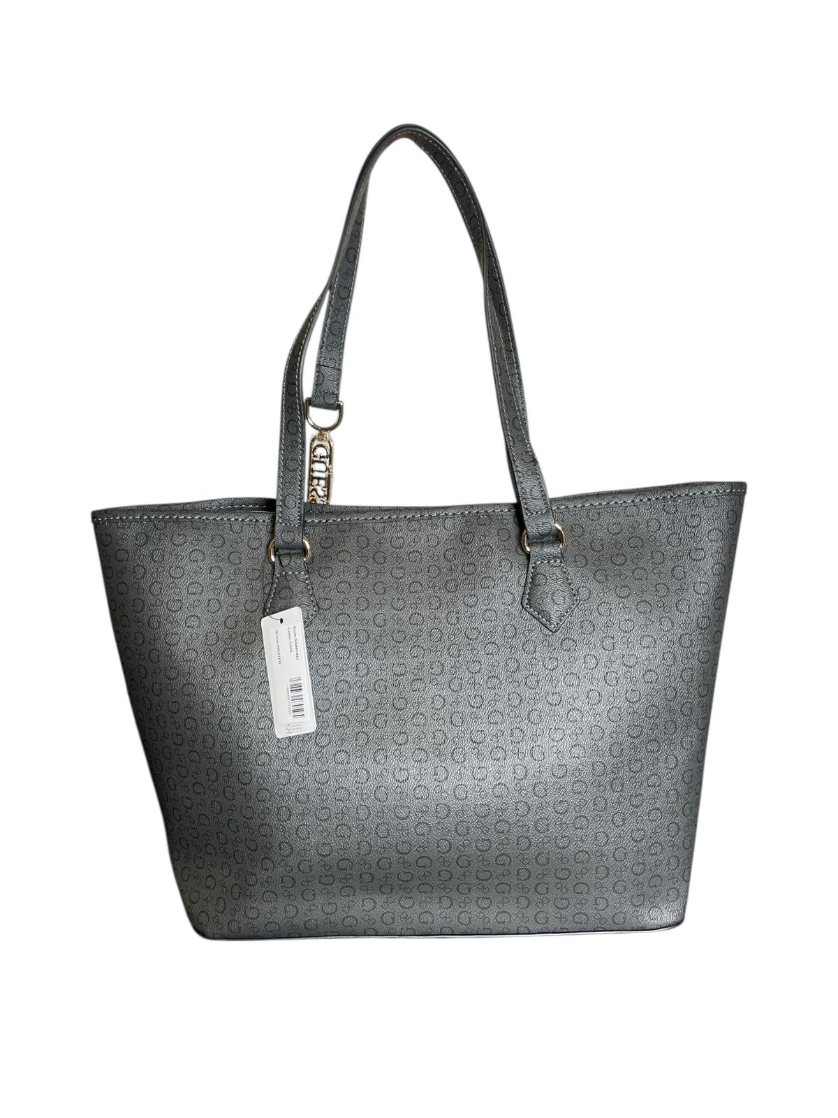 Bolsa Tote GUESS Gris con Franja Central