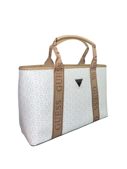 Bolsa Tote GUESS Monograma con Strap Ajustable y Mini Pouch