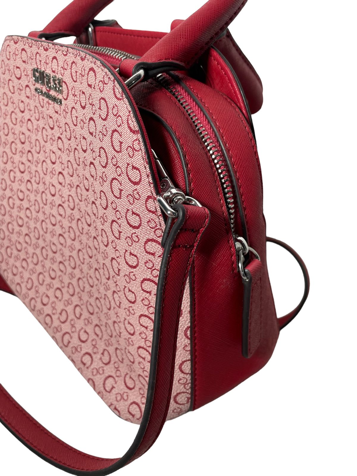 Bolsa de Mano Guess Negra y Roja