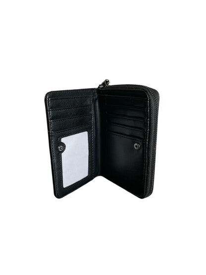 Cartera Steve Madden Negra con Logotipo en Relieve