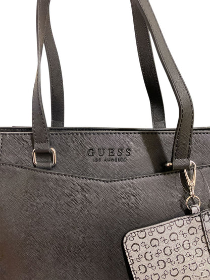 Bolso Tote Negro GUESS con Pouch