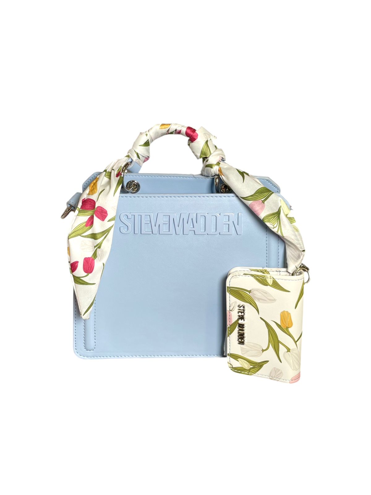 Bolso Steve Madden con Pañuelo y Monedero – Edición Viral Pastel