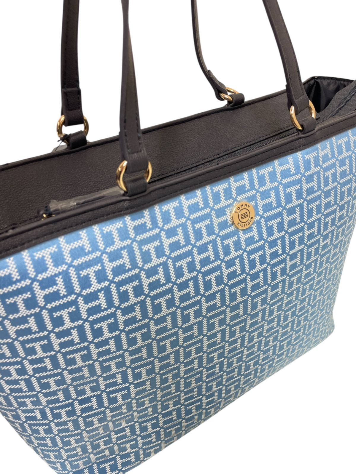 Bolsa Tote Tommy Hilfiger Azul Monogram