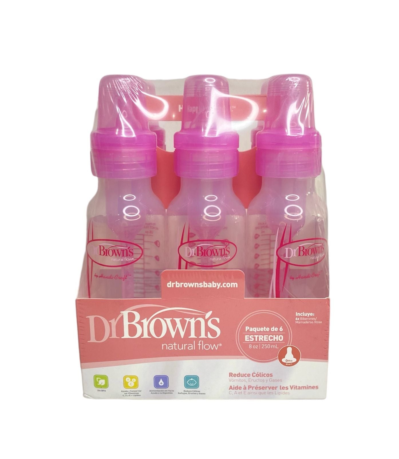 Biberones Dr. Brown's - Pack de 6 (250 ml)