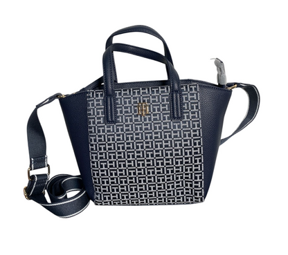 Crossbody Tommy Hilfiger Azul con Estampado Monograma