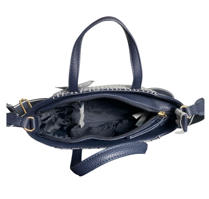 Crossbody Tommy Hilfiger Azul con Estampado Monograma