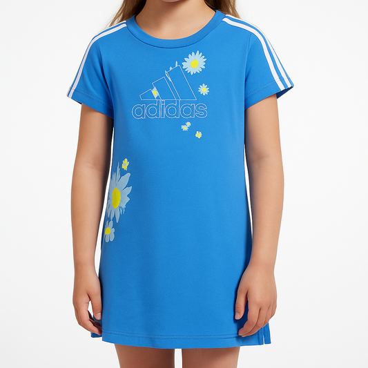 Vestido Adidas Niña Azul Floral | Talla 5 | Original