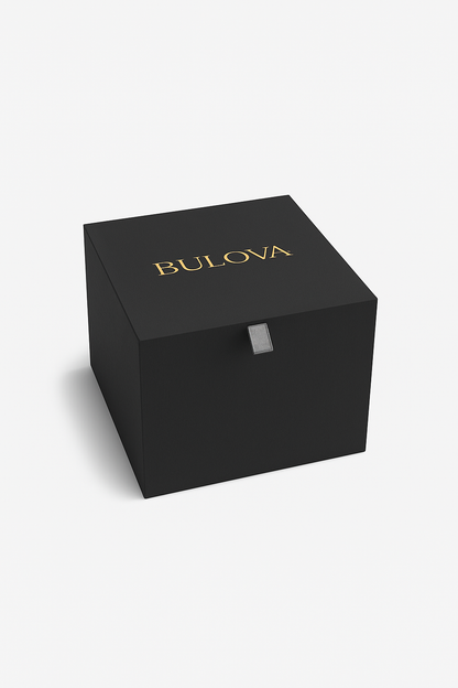 Reloj Bulova Negro con Plateado