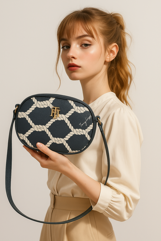 Bolso cruzado Tommy Hilfiger estilo náutico | Navy o Ivory | Original