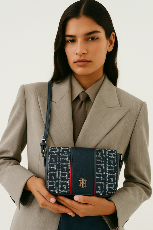 Bolsa Crossbody Tommy Hilfiger con Solapa | Estilo Clásico en 3 Colores
