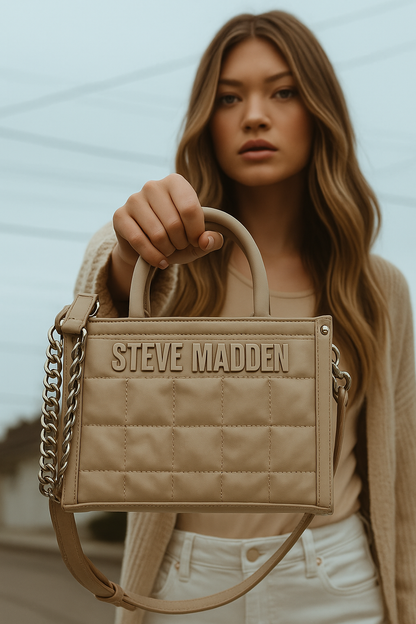 Set de Bolsas Steve Madden con Diseño Acolchado - Correas Ajustables