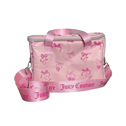 Hielera Térmica Juicy Couture Rosa Moños y Corazones