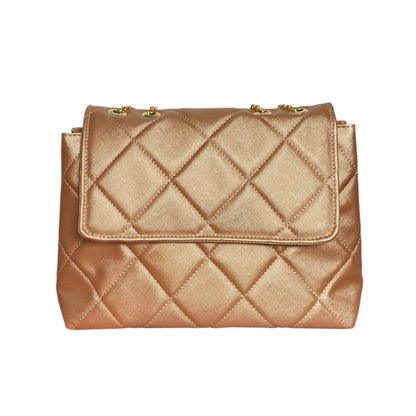 Bolso Acolchado de Piel Sintética con Cadena