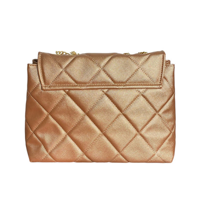 Bolso Acolchado de Piel Sintética con Cadena