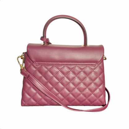 Bolso NEW WEST Acolchado Vino con Asa y Correa