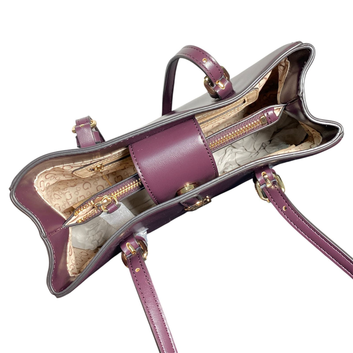 Bolsa Guess al Hombro  – Elegancia en Tono Vino