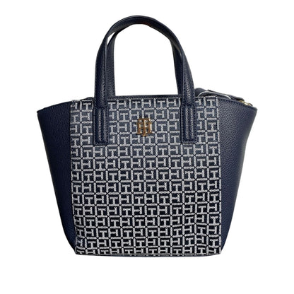 Crossbody Tommy Hilfiger Azul con Estampado Monograma
