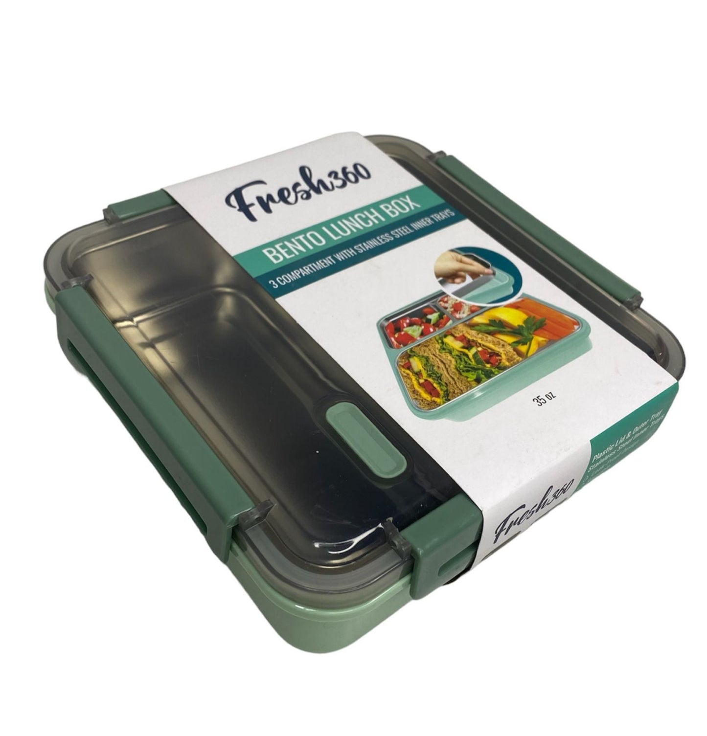 Tupper con 3 Compartimientos 35 oz Fresh 360