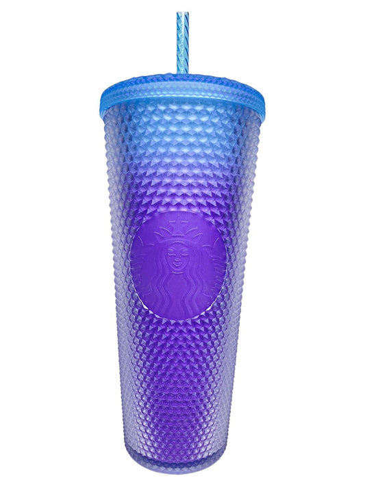 Vaso bicolor azul y morado Starbucks de 24 oz