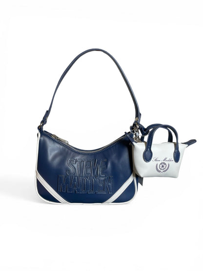 Bolsa Hombro Mujer Steve Madden Azul con Mini Bag