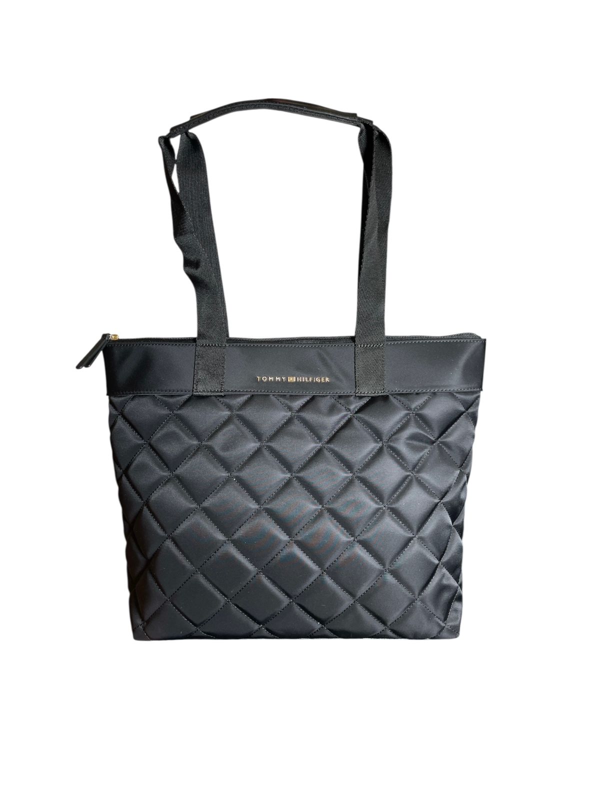 Bolsa Tote Acolchada Tommy Hilfiger Negra