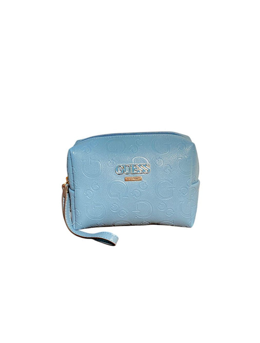 Cosmetiquera Guess Blue Sky – Elegancia en Azul Texturizado