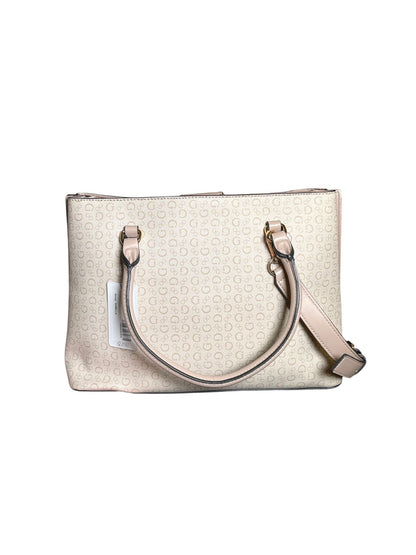 Bolsa Guess Monogram – Rosa y Crema con Detalles de Charol