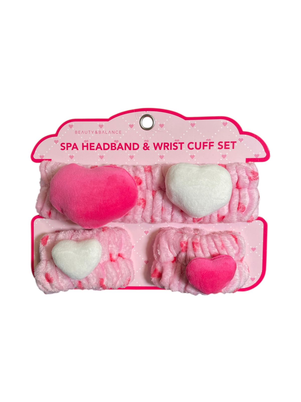 Set Spa Beauty – Diadema + Muñequeras Corazón