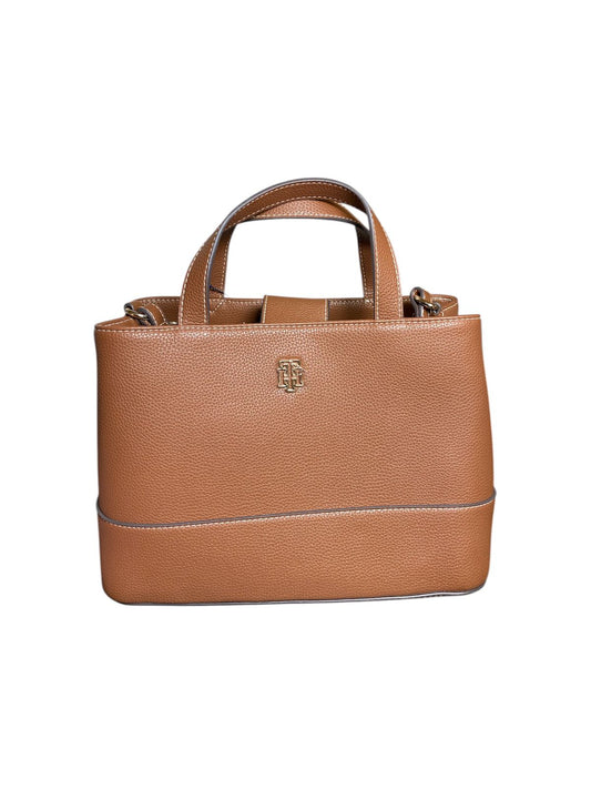 Bolsa Elegante Tommy Hilfiger Café con Correa Ajustable