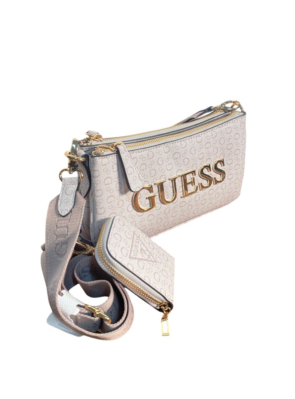 Crossbody GUESS con Monedero – Estilo y Versatilidad
